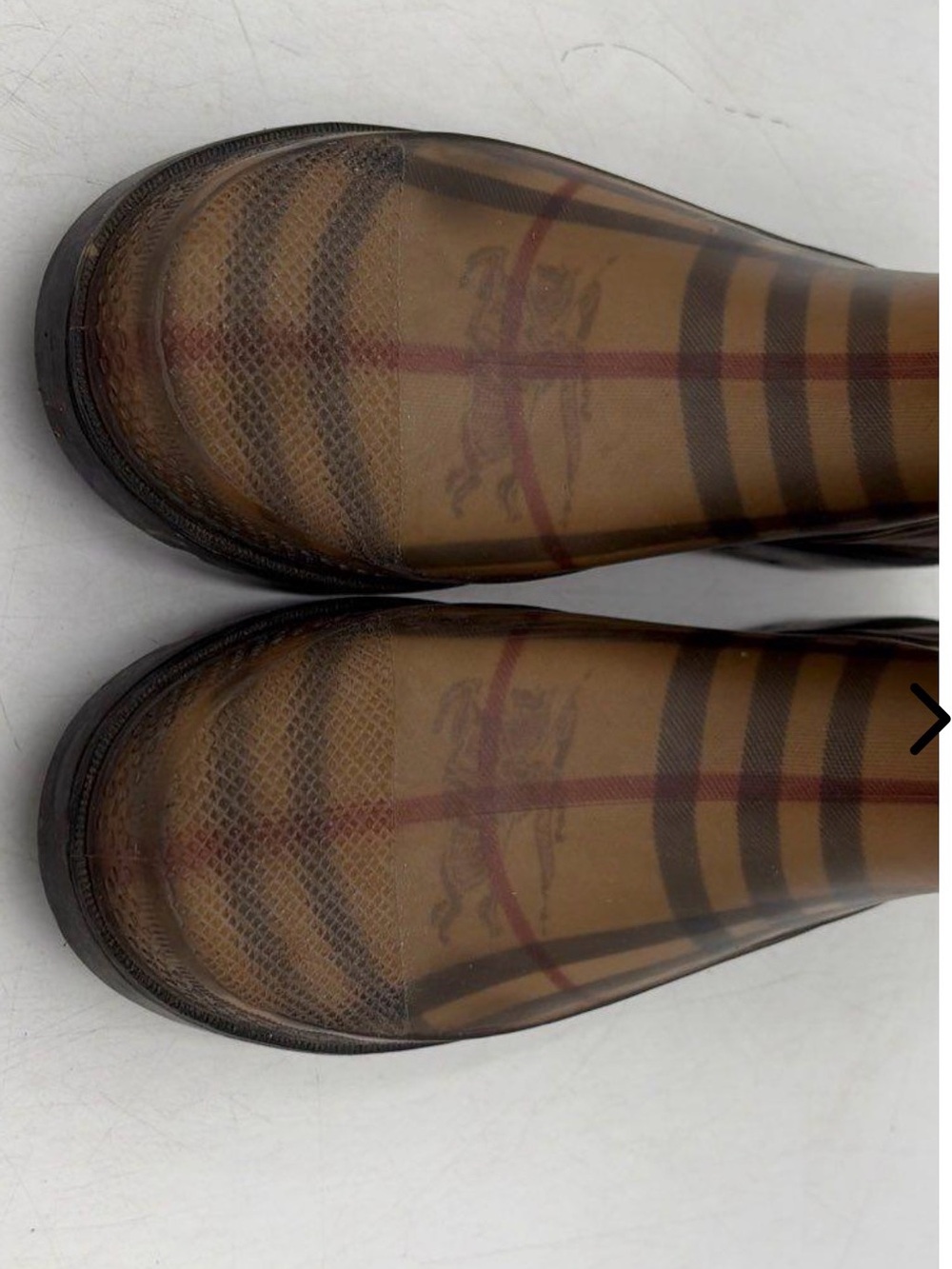 Burberry Nova Check Tall Rubber Rain Boots - authentic Sz 40 (women’s 9-9.5) - Picture 9 of 12